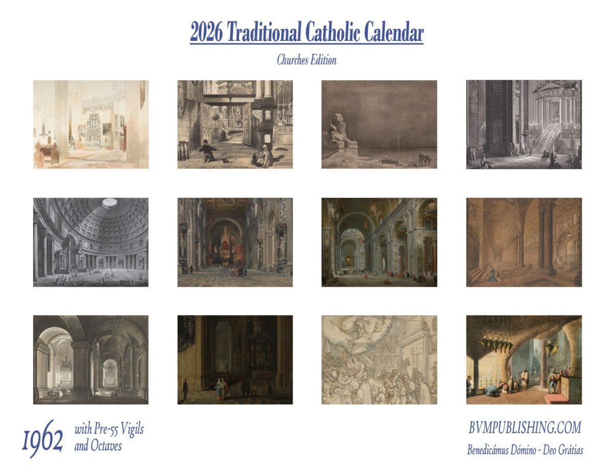 2026 - Traditional Catholic Wall Calendar - BVM Publishing
